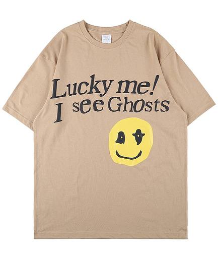 Ghost Smiley T Shirt