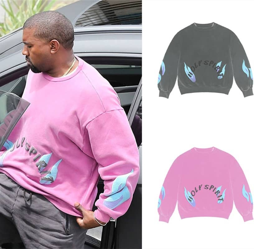 Kanye West Pink Hoodie